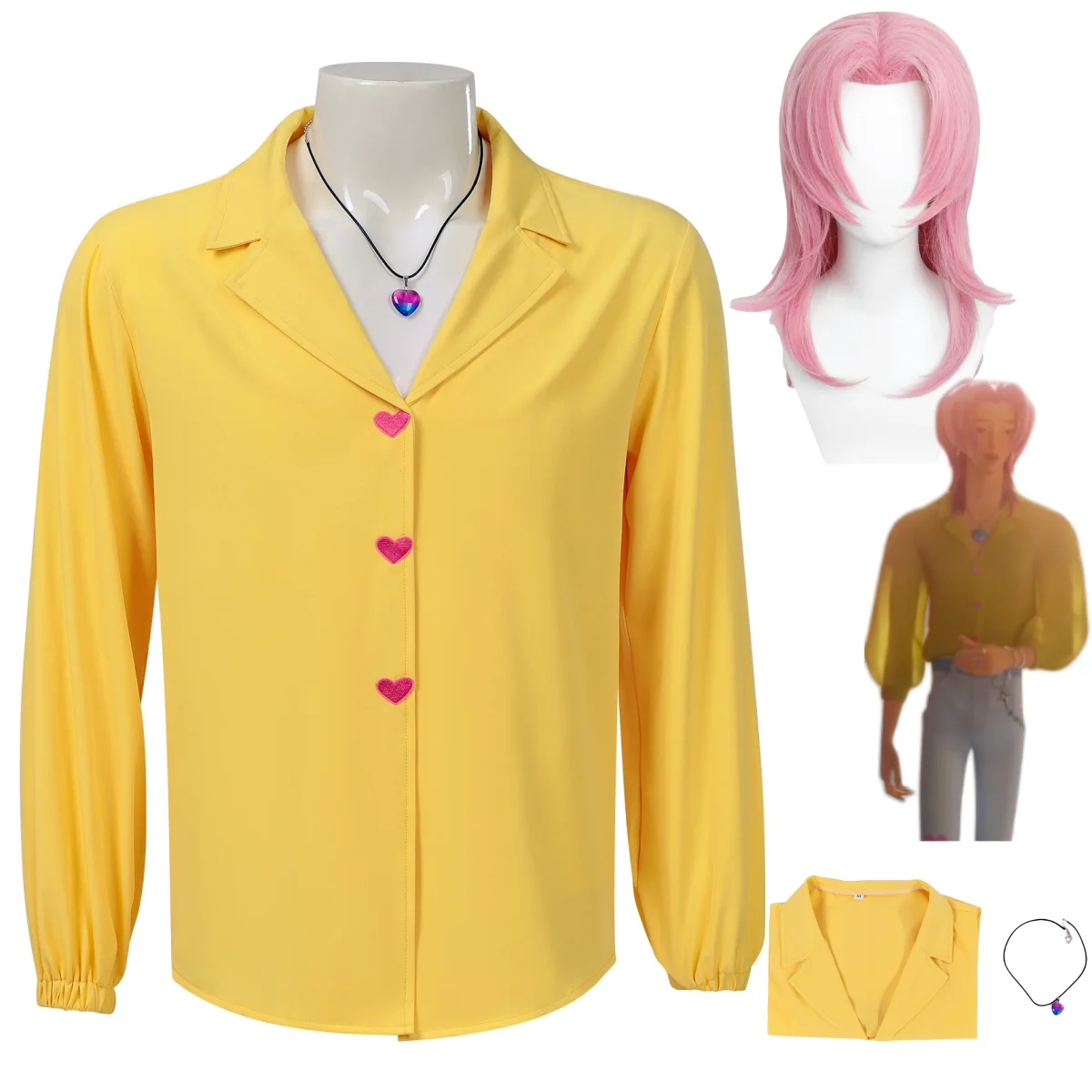 Women'S Yellow Accessories - Anime Movies Saja Boys Boys Soda