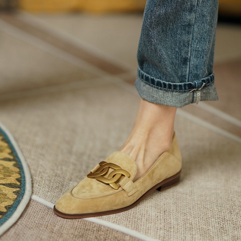 Women'S Shoes And Accessories - Suede Leather Women Loafers Spring/Autumn Low