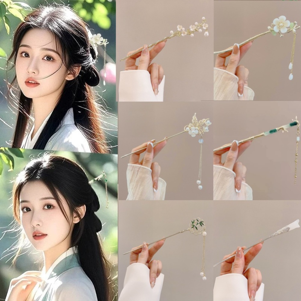 Women'S Formal Accessories - 1/6pcs Elegant Chinese Style Tassel Hair