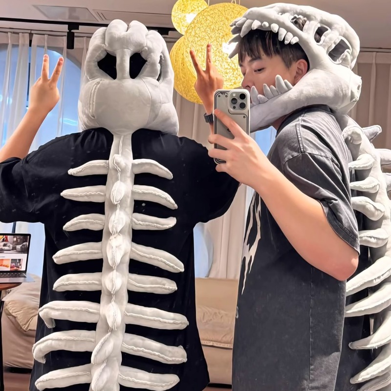 Women'S Accessories Clothing - Dinosaur Skeleton Cosplay Costume 3D Cute