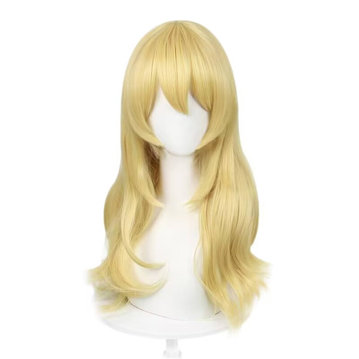 60cm Long Yellow Blonde Loose  - Women'S Yellow Accessories review and price