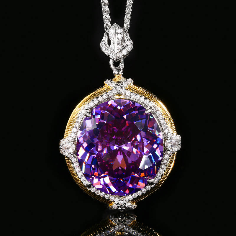 Sparkling 5A Grade Pendant Nec - Women'S Yellow Accessories review and price
