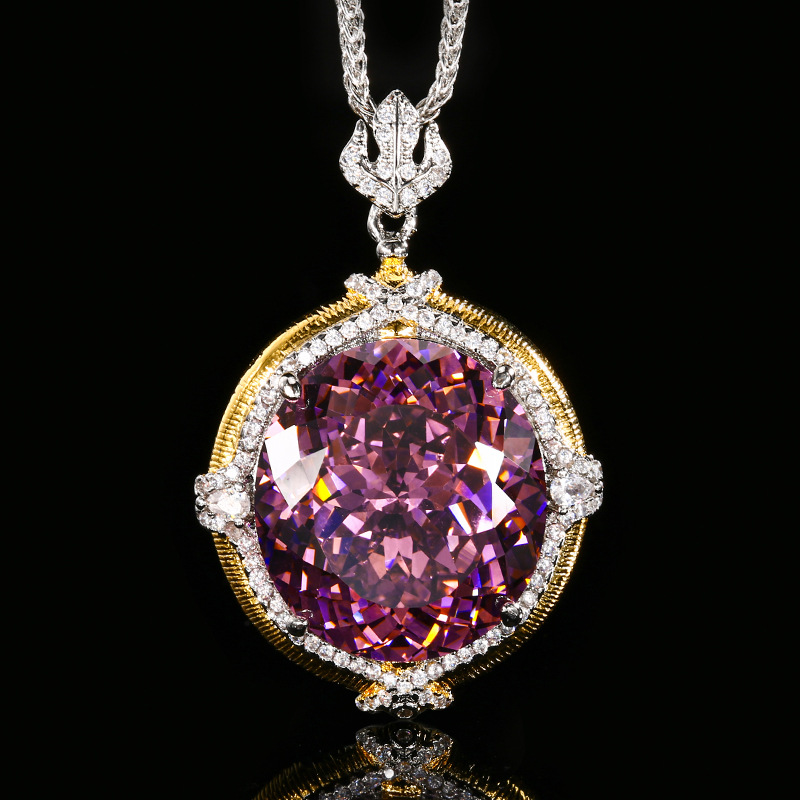 Sparkling 5A Grade Pendant Nec - Women'S Yellow Accessories review and price