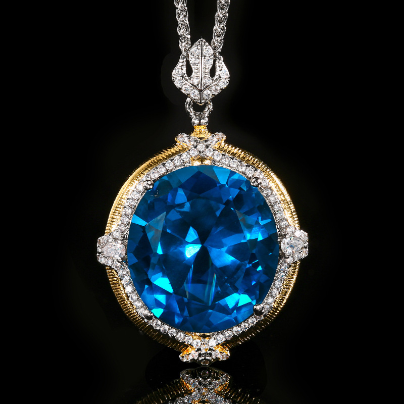 Sparkling 5A Grade Pendant Nec - Women'S Yellow Accessories review and price