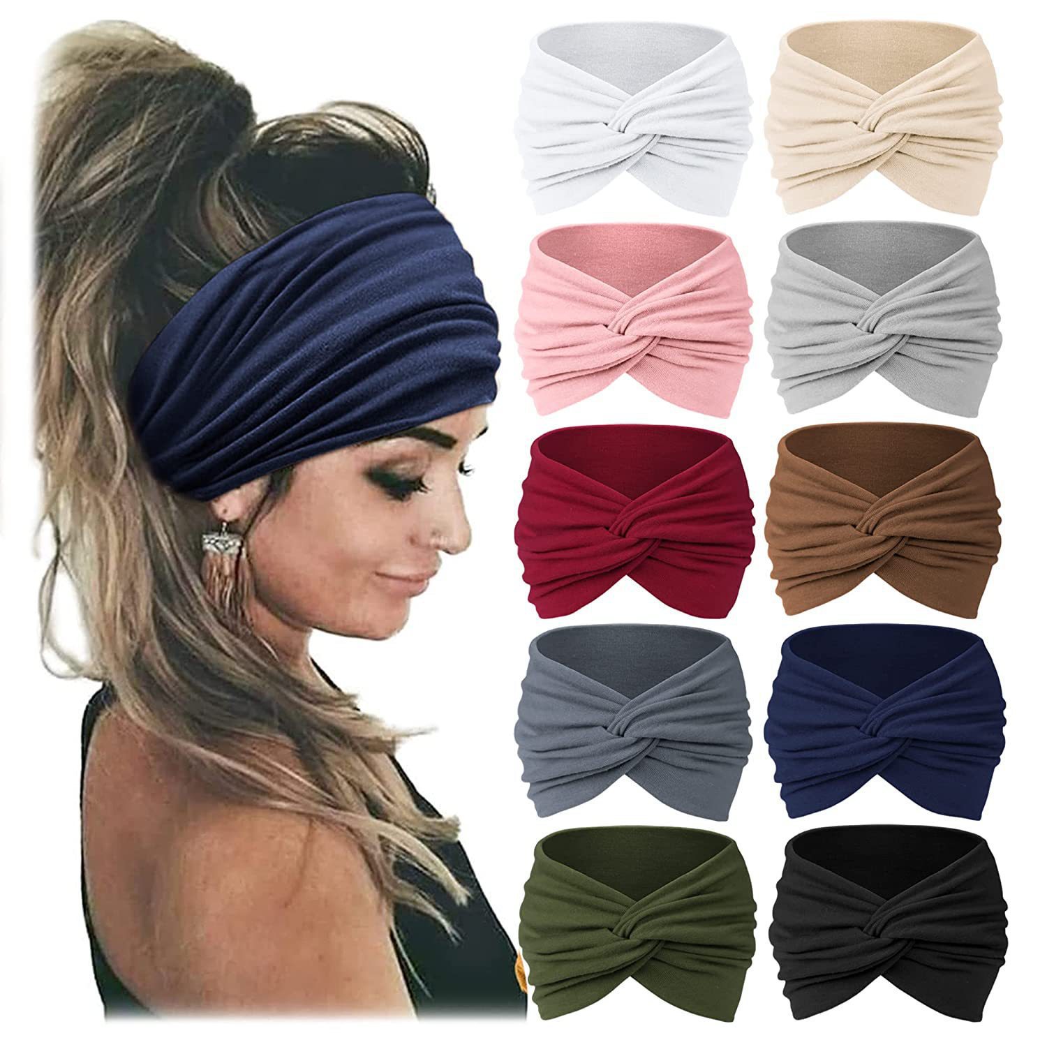 Women's Wide Elastic Headband, - Women'S Yoga Accessories review and price