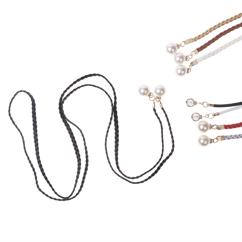 Retro PU Braided Pearl Belt Wa - Women'S Jeans Accessories Chain review and price