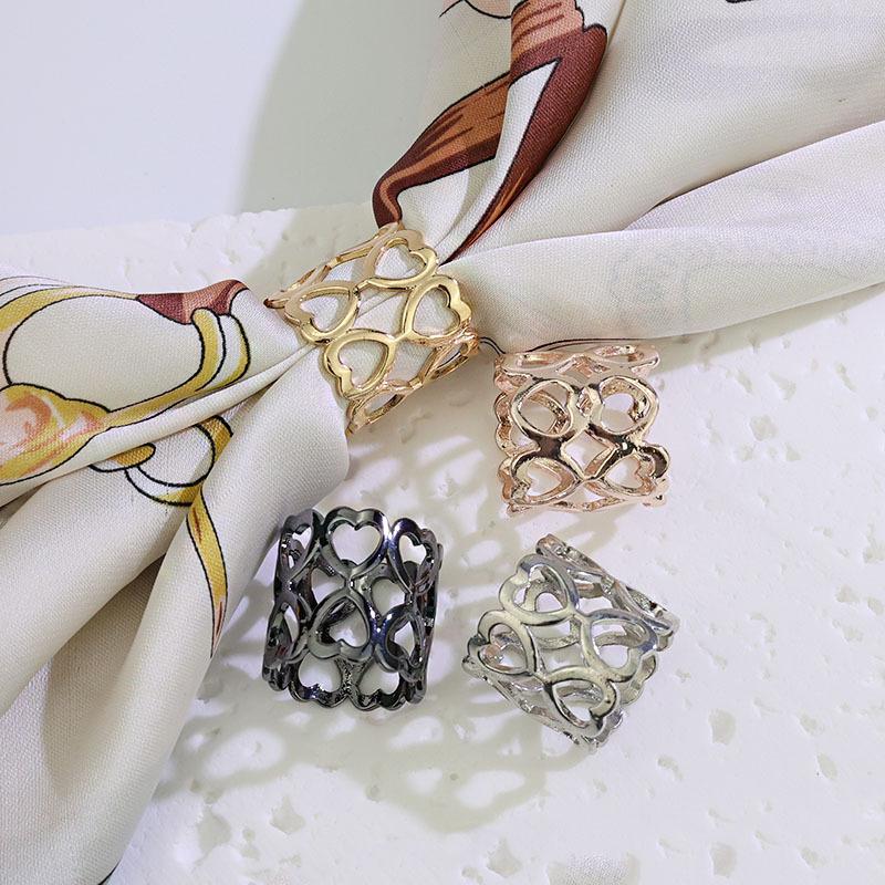 1/4Pcs Alloy Circle Scarves Br - Women'S Accessories Clothing review and price