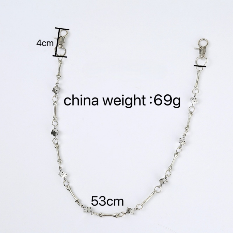 Punk Rock Hip-hop Unisex Dog B - Women'S Jeans Accessories Chain review and price